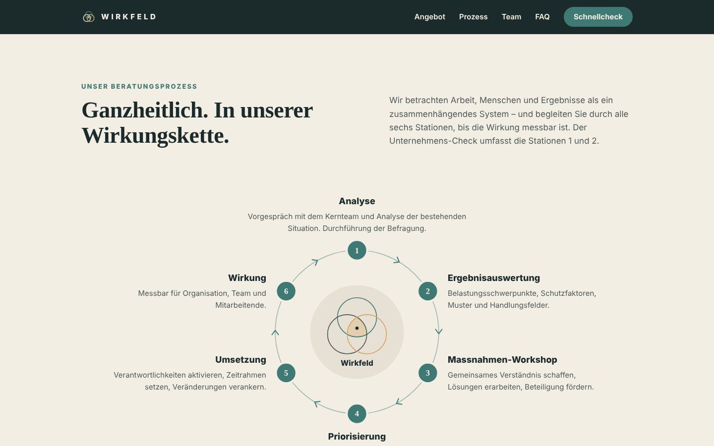 Der Beratungsprozess als Wirkungskette